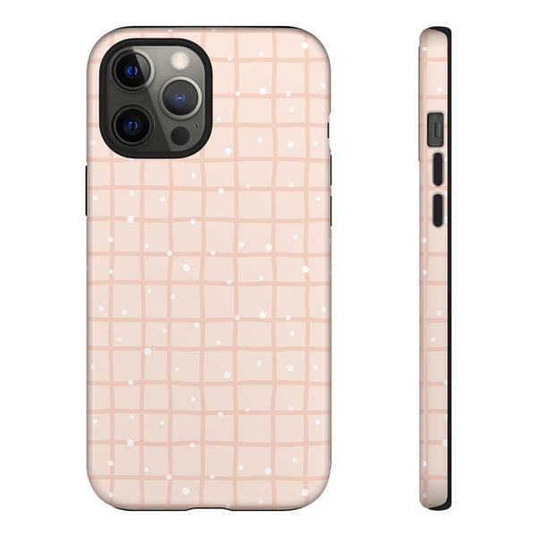 Phone Case: Grid with White Dots