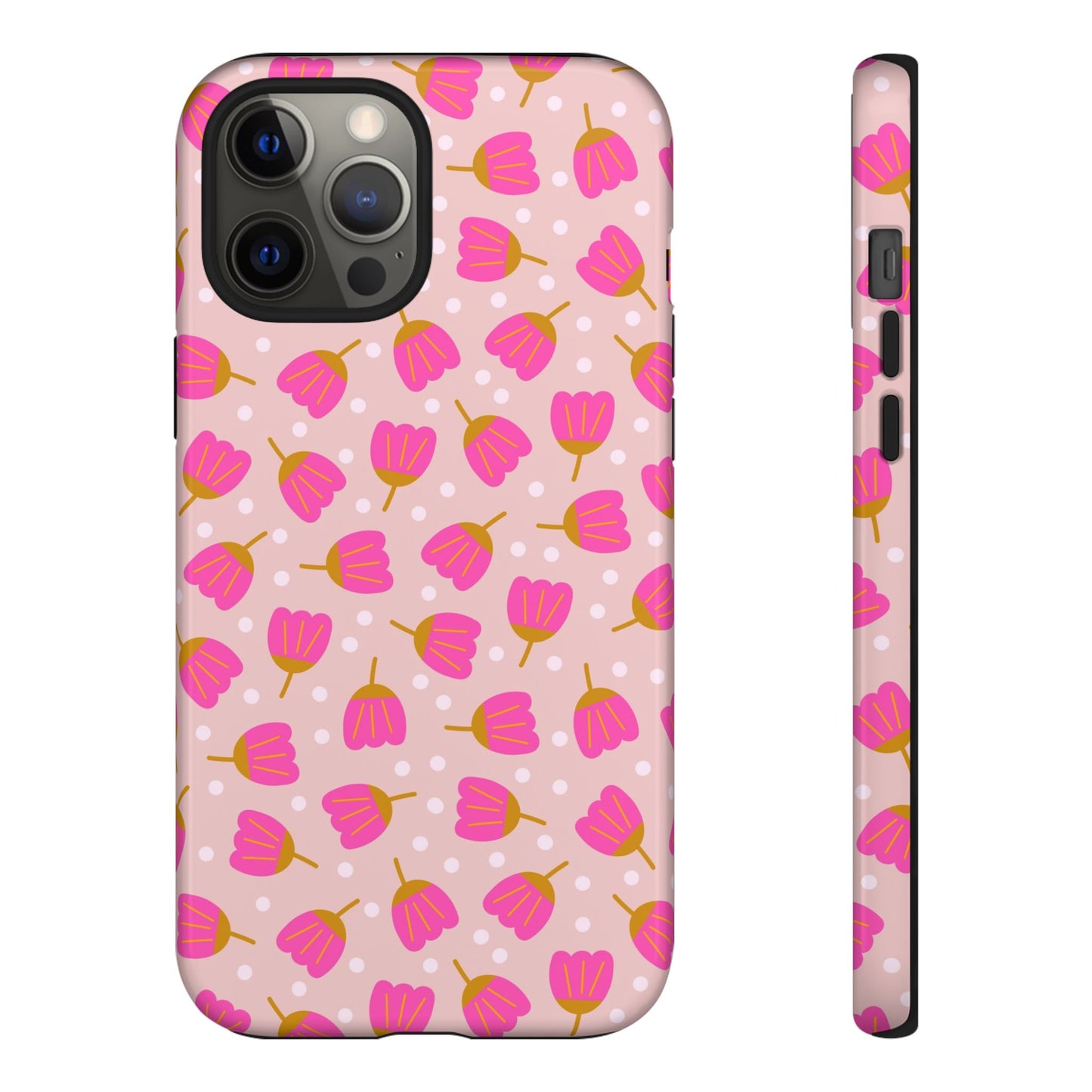 Phone Case: Bright Pink Flowers