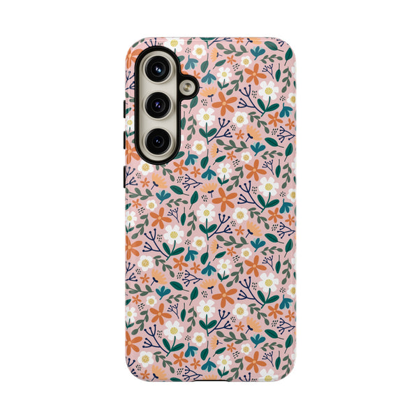 Phone Case: Florals on Pink