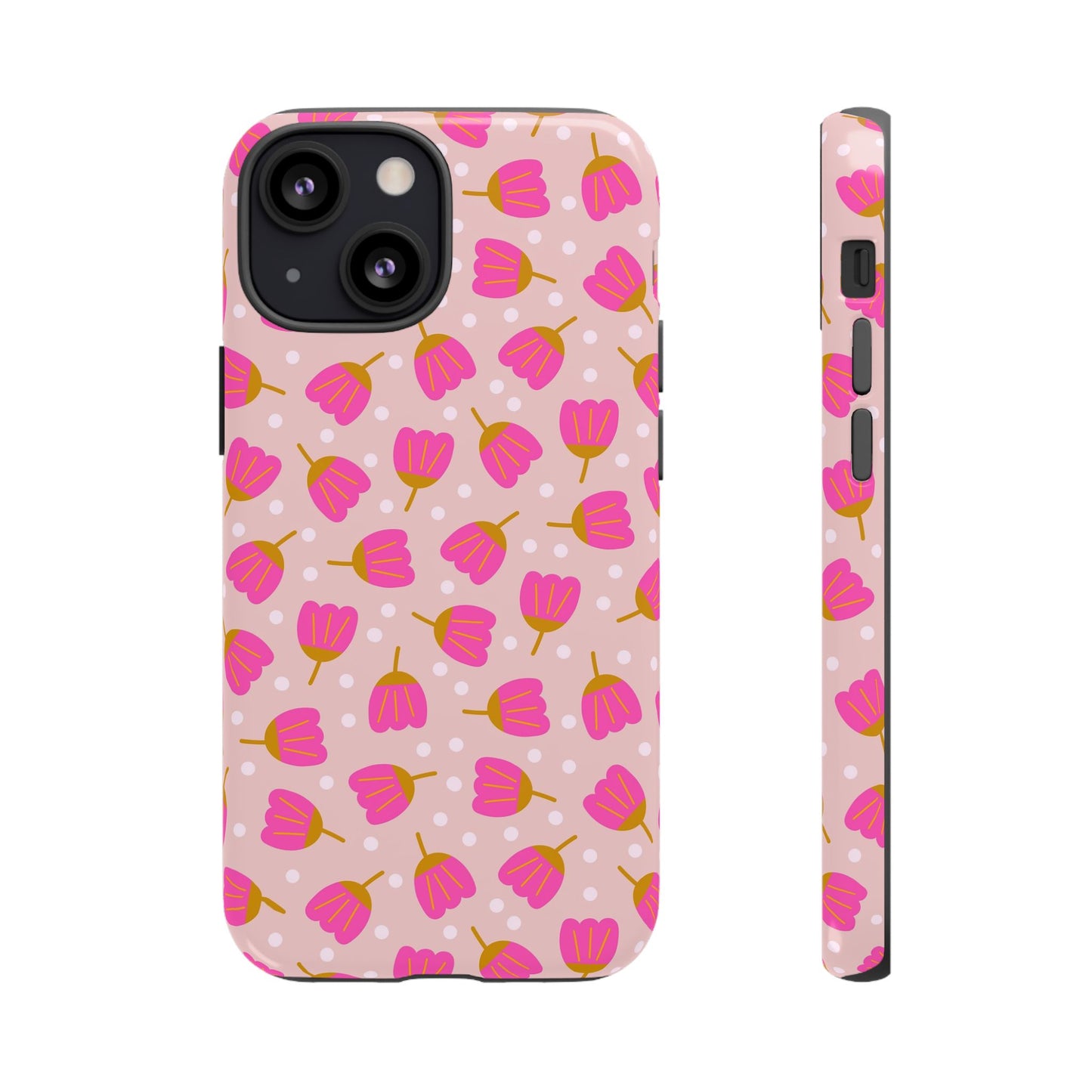 Phone Case: Bright Pink Flowers