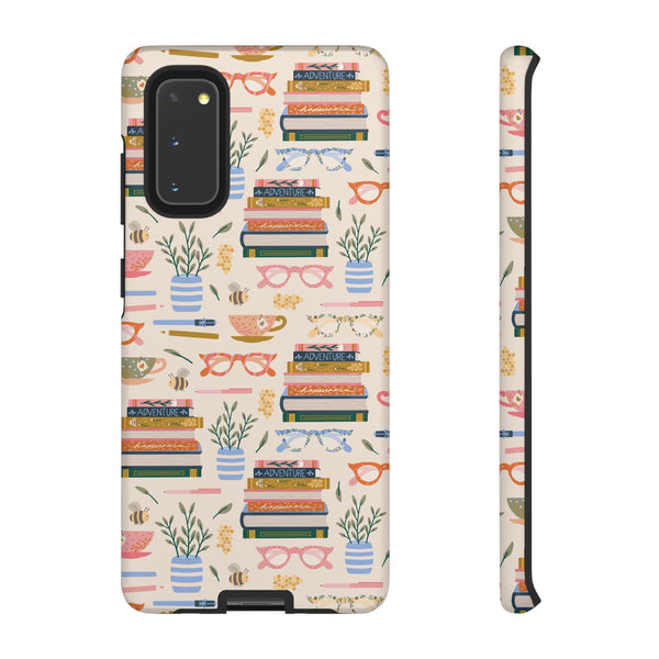 Phone Case: Bookish on Cream