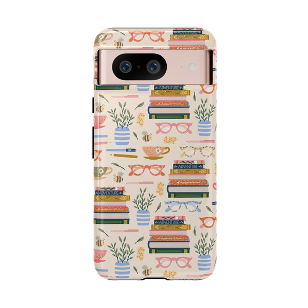 Phone Case: Bookish on Cream