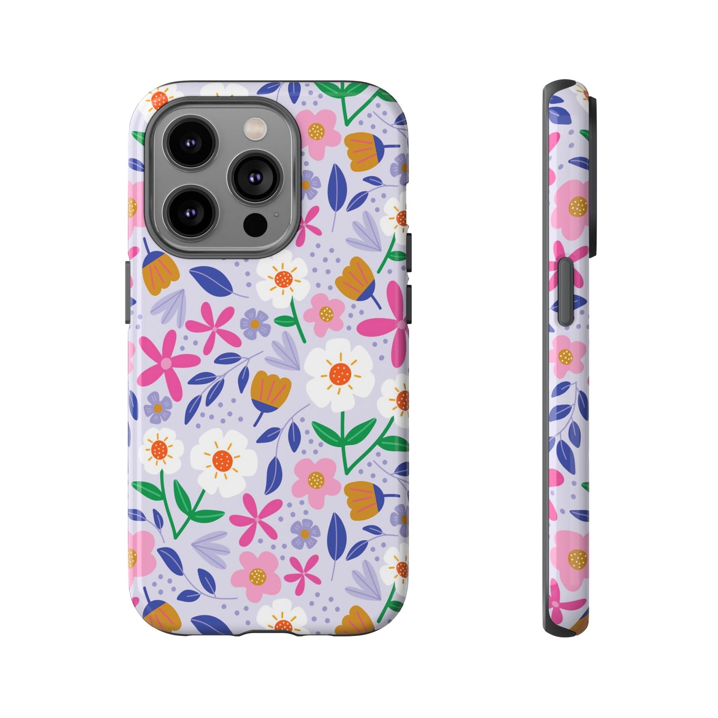 Phone Case: Blooms on Lilac