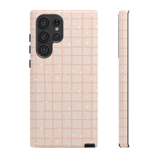 Phone Case: Grid with White Dots