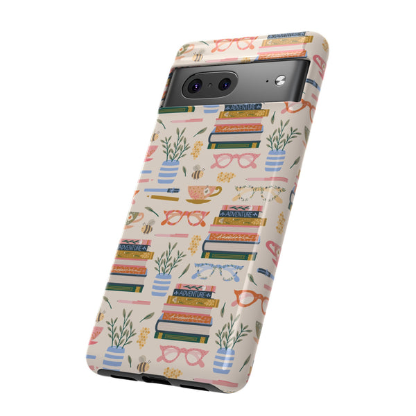 Phone Case: Bookish on Cream