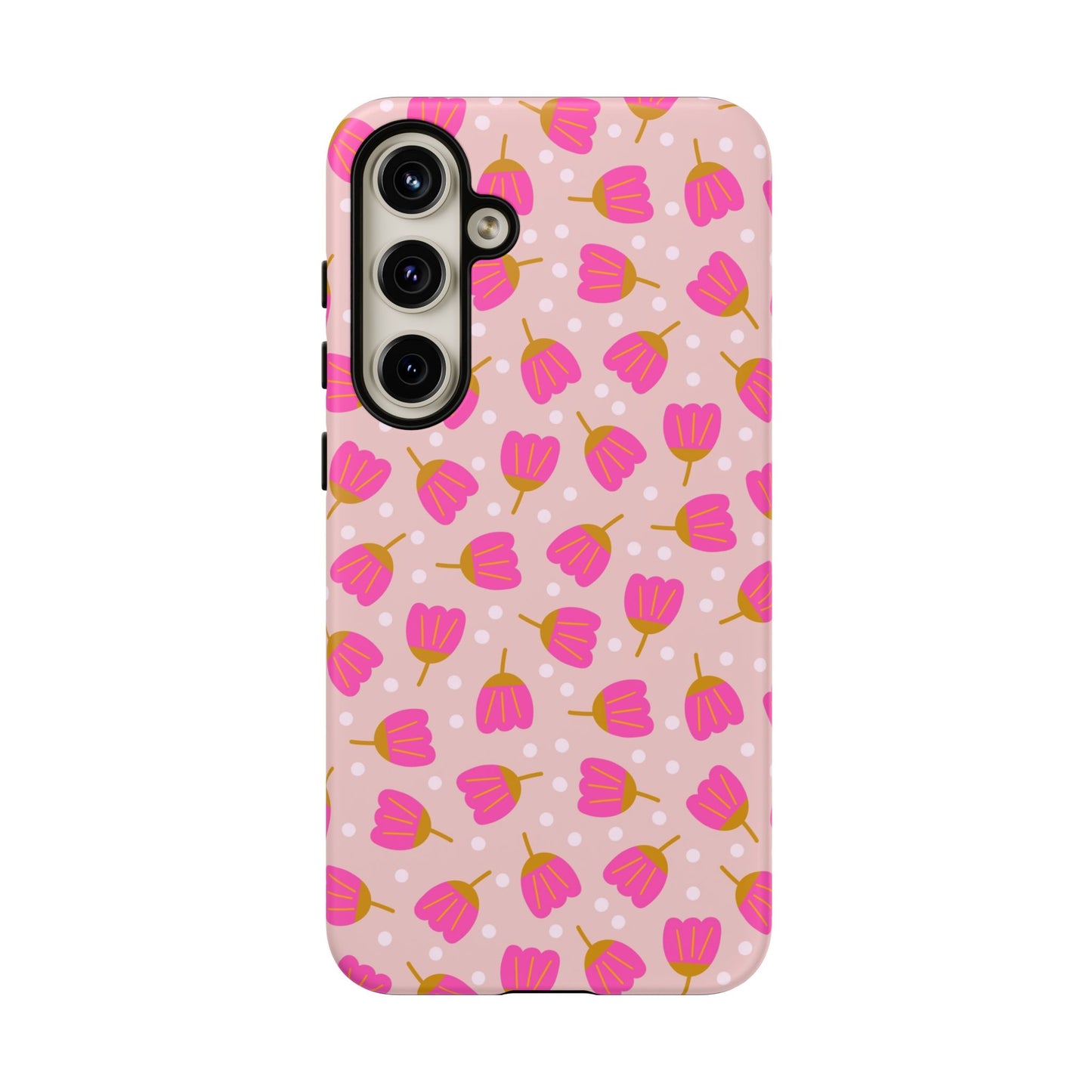 Phone Case: Bright Pink Flowers