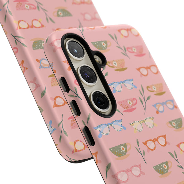 Phone Case: Tea Cups and Glasses