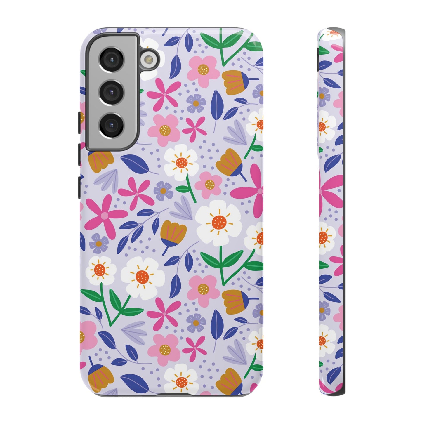 Phone Case: Blooms on Lilac
