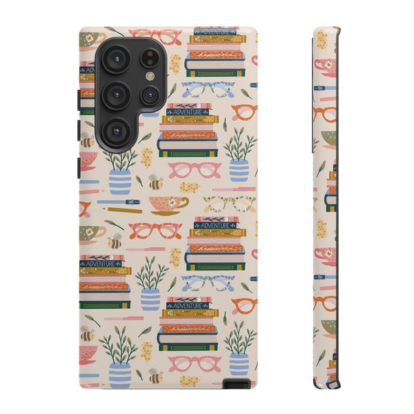 Phone Case: Bookish on Cream