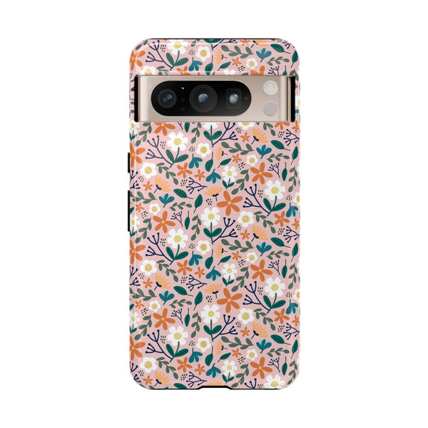 Phone Case: Florals on Pink