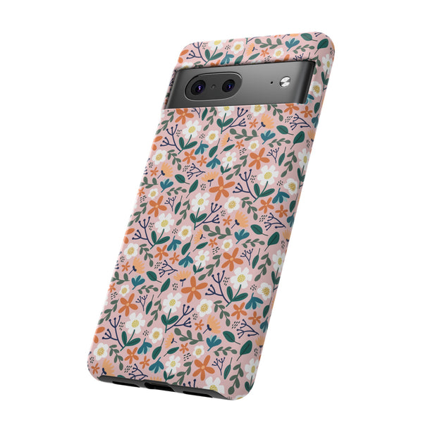 Phone Case: Florals on Pink