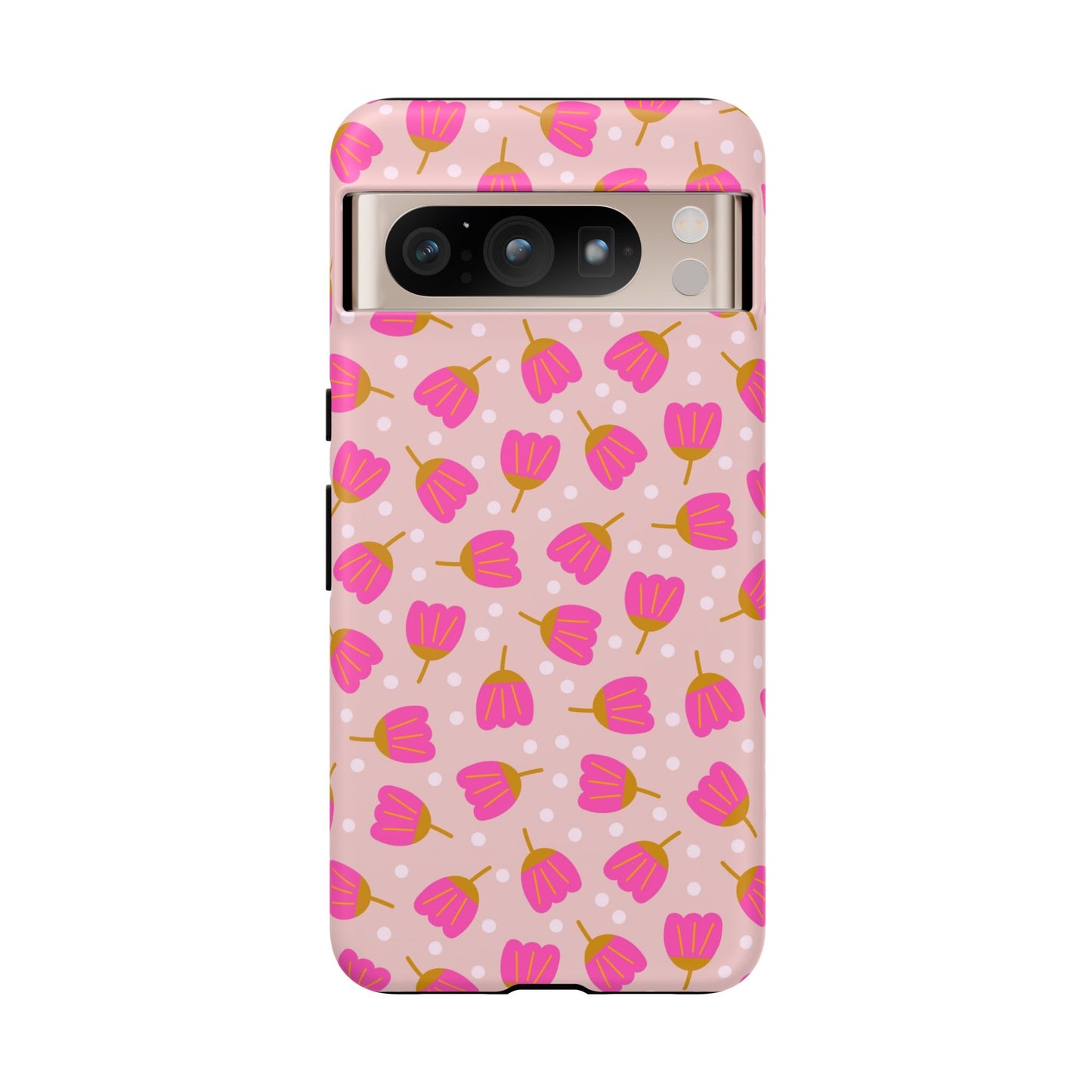 Phone Case: Bright Pink Flowers