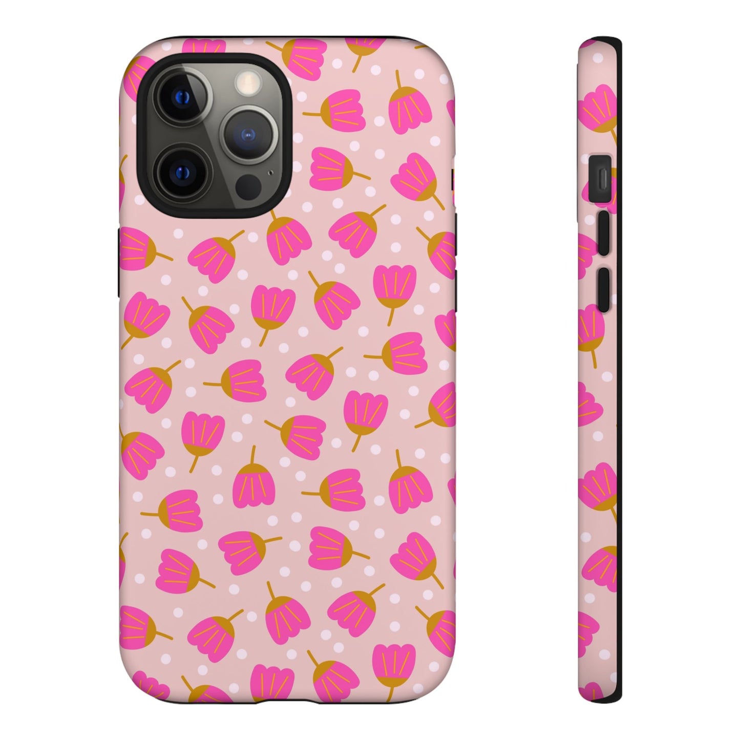 Phone Case: Bright Pink Flowers
