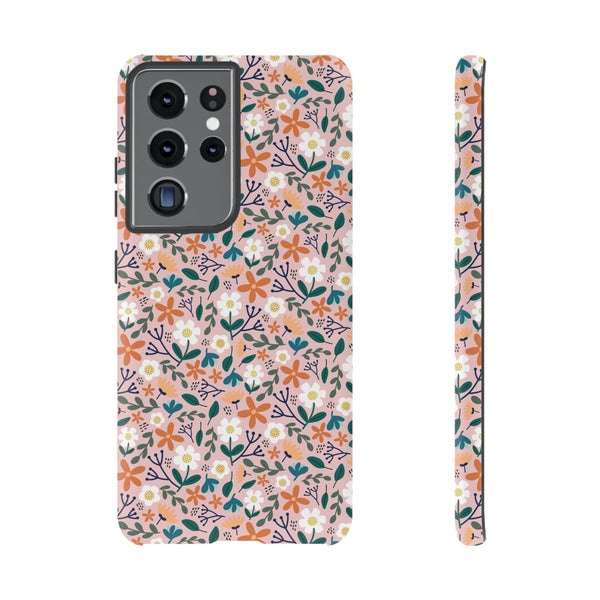 Phone Case: Florals on Pink