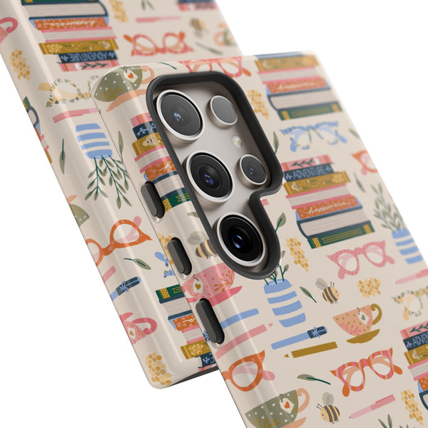 Phone Case: Bookish on Cream