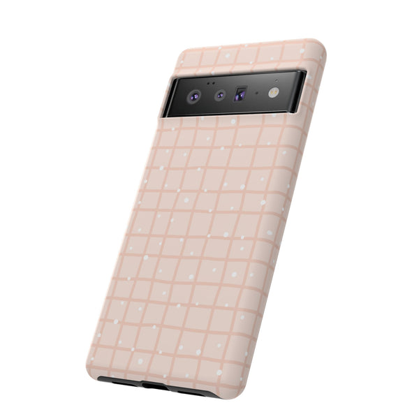 Phone Case: Grid with White Dots