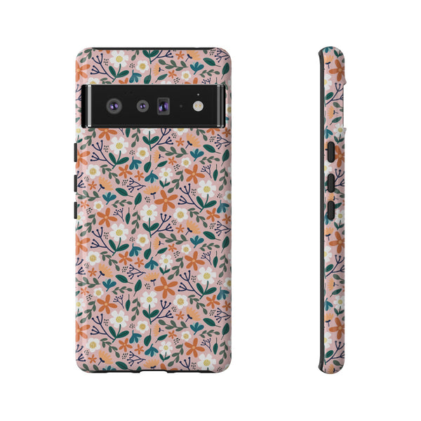 Phone Case: Florals on Pink