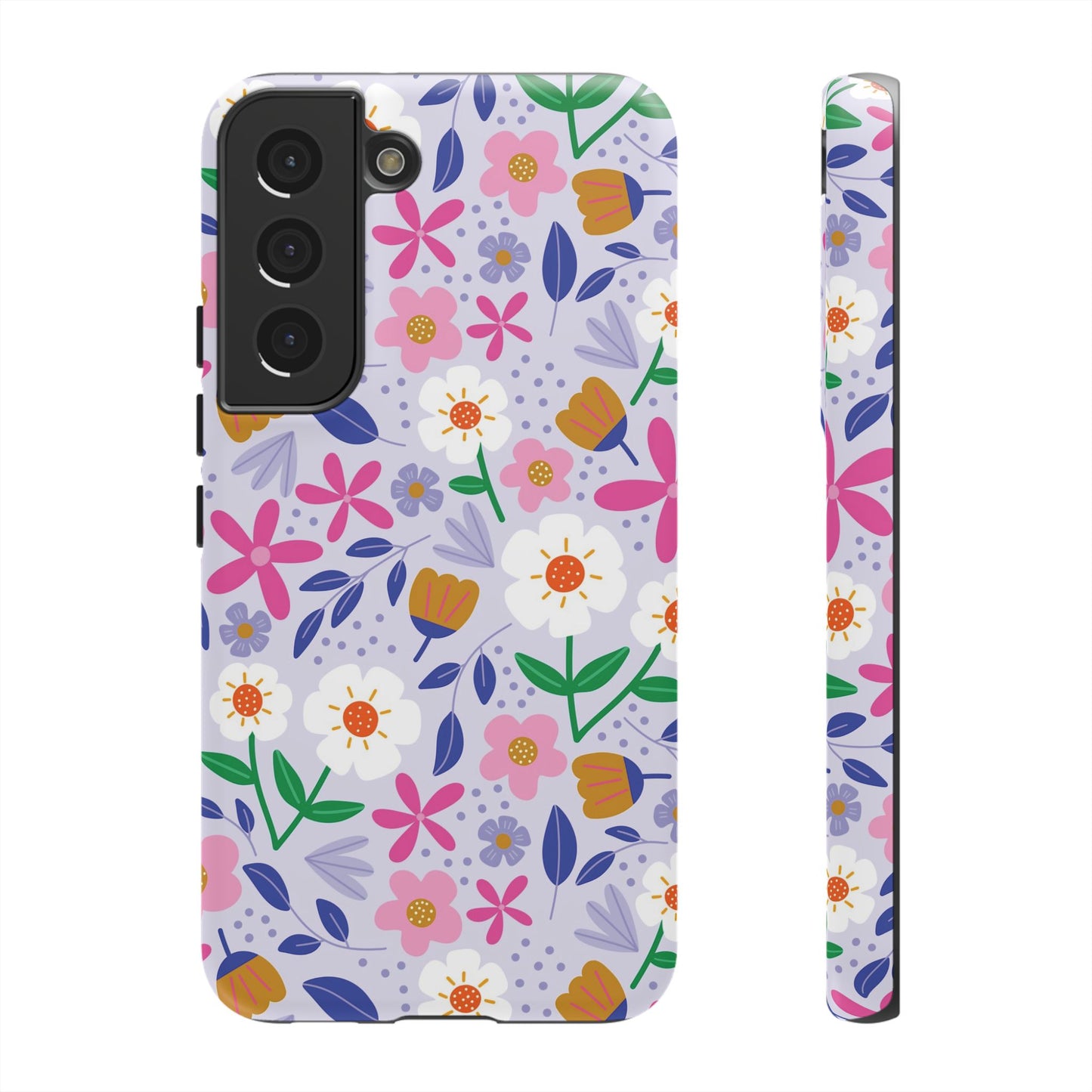 Phone Case: Blooms on Lilac