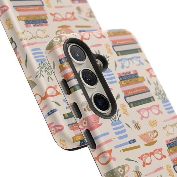 Phone Case: Bookish on Cream