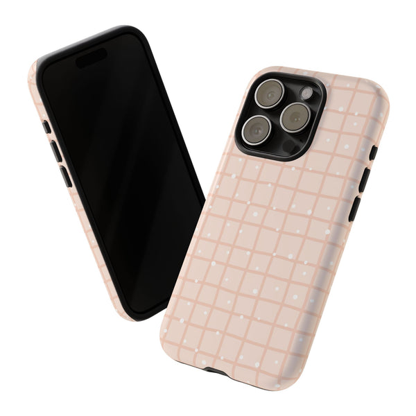 Phone Case: Grid with White Dots