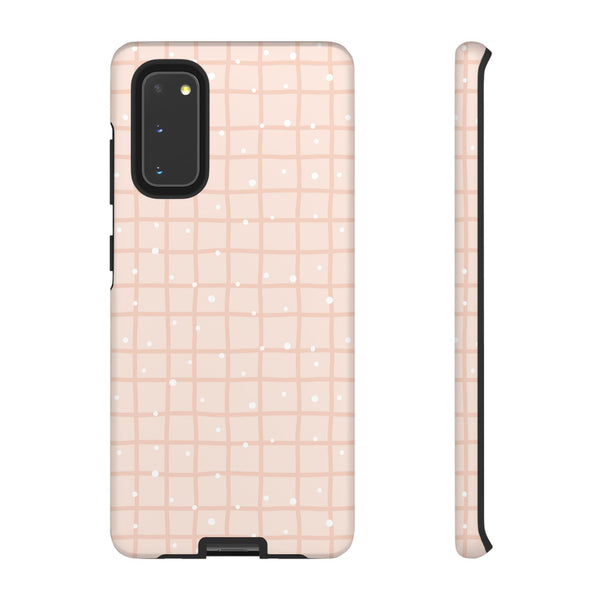 Phone Case: Grid with White Dots