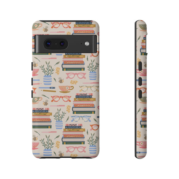 Phone Case: Bookish on Cream