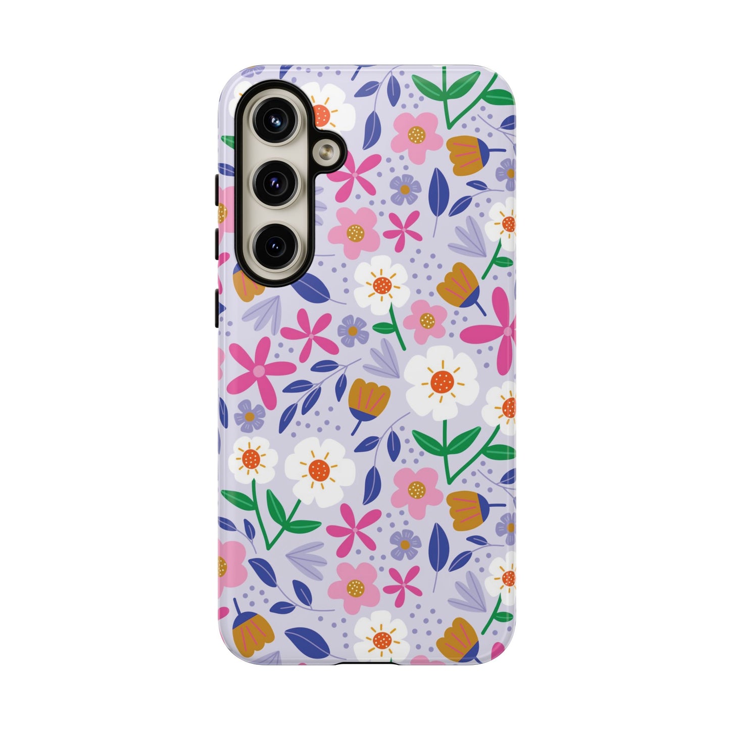 Phone Case: Blooms on Lilac
