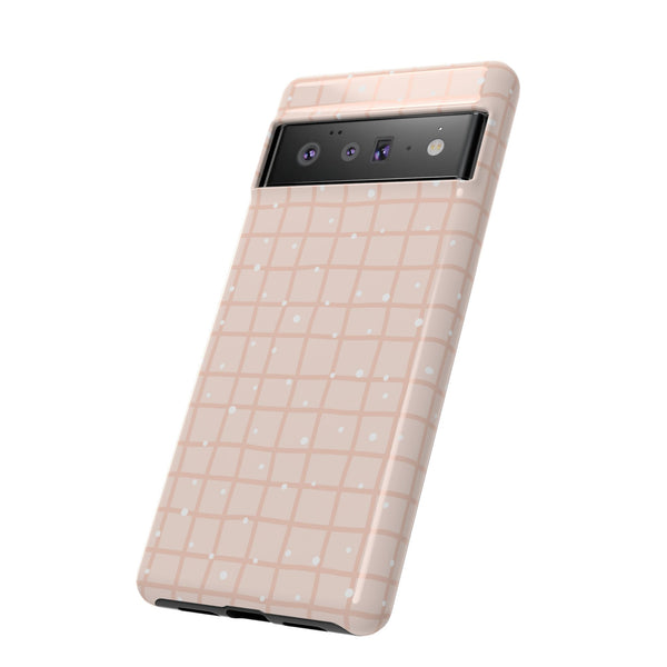 Phone Case: Grid with White Dots