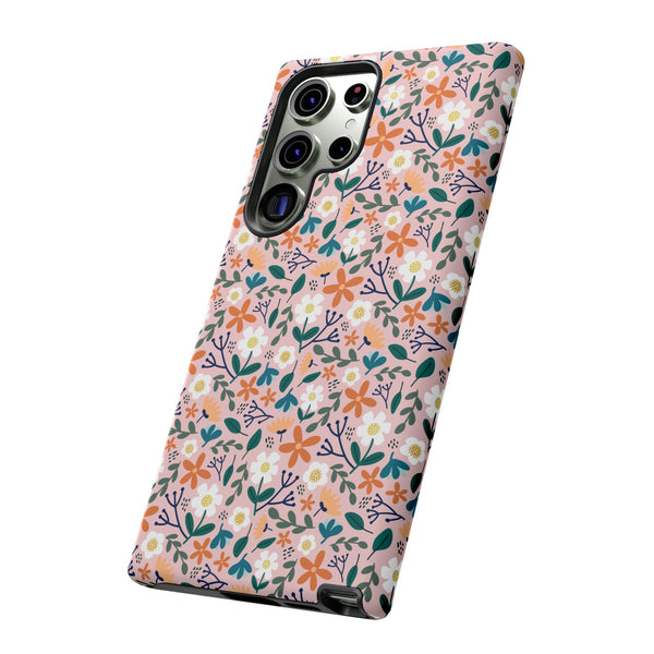 Phone Case: Florals on Pink