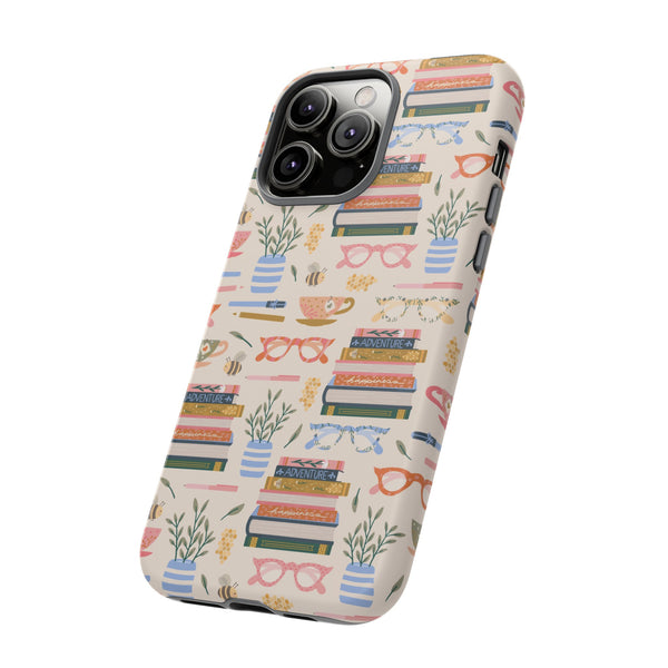 Phone Case: Bookish on Cream