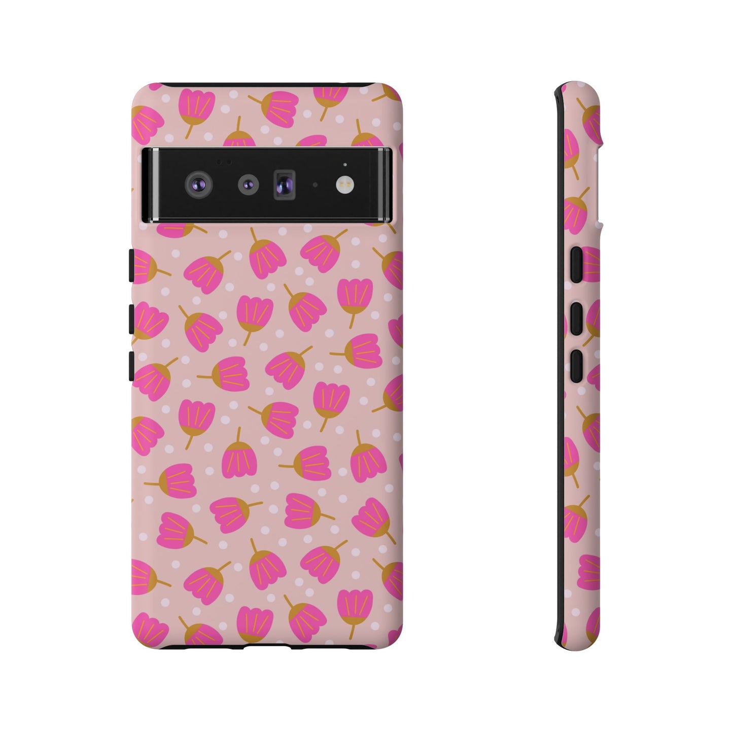 Phone Case: Bright Pink Flowers