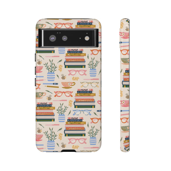 Phone Case: Bookish on Cream