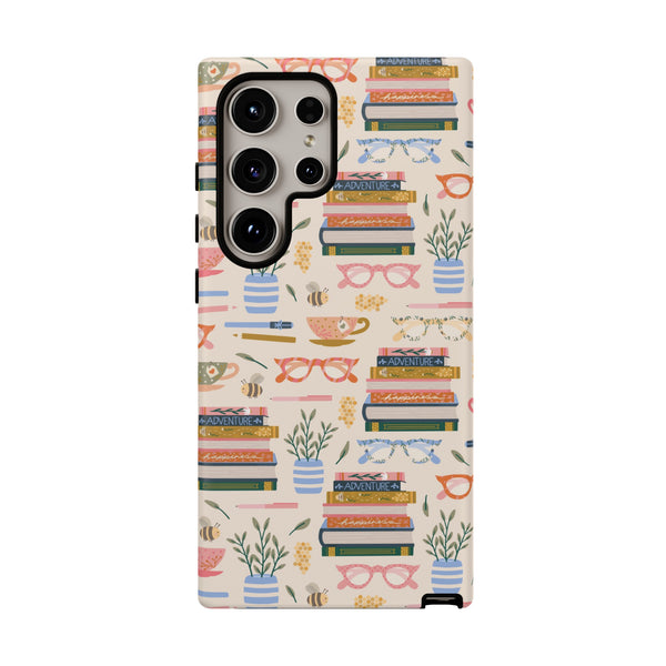 Phone Case: Bookish on Cream