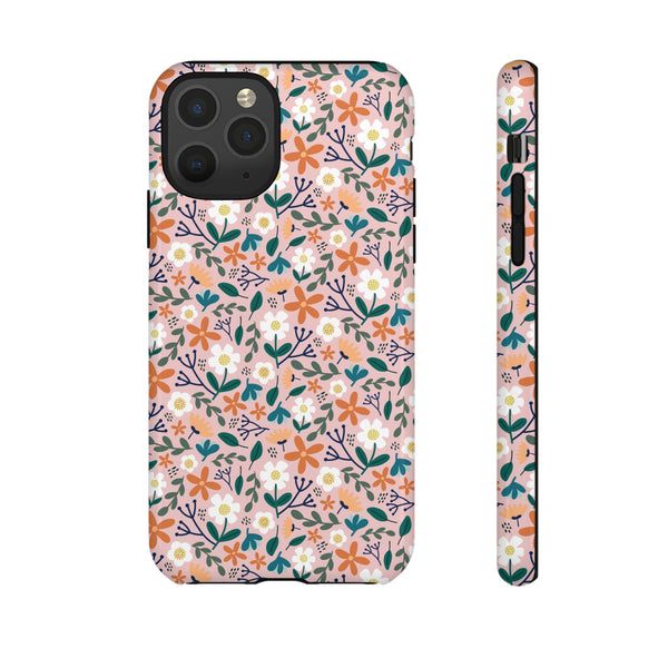 Phone Case: Florals on Pink