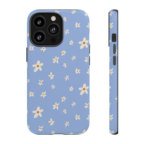 Phone Case: Daisies on Blue