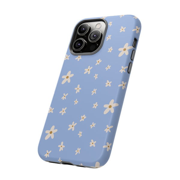 Phone Case: Daisies on Blue