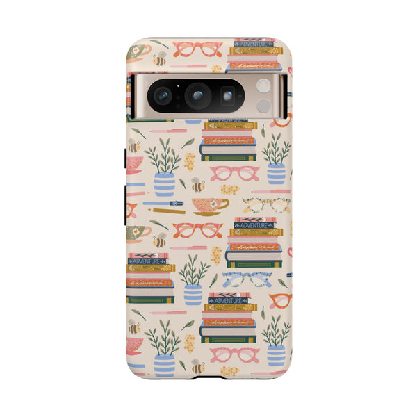 Phone Case: Bookish on Cream