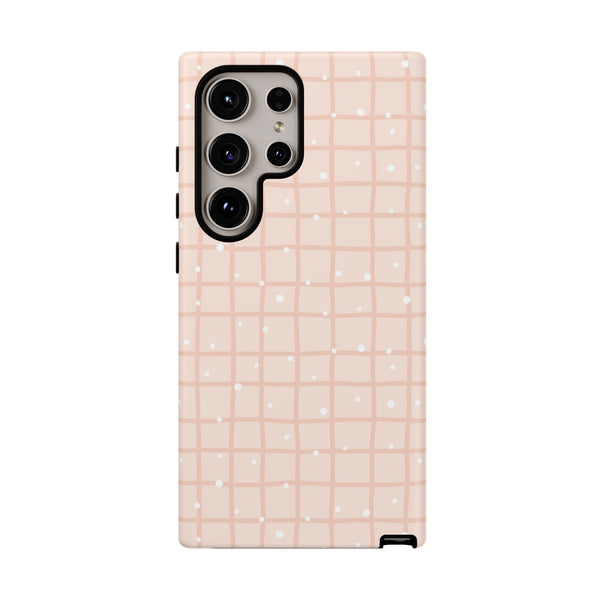 Phone Case: Grid with White Dots