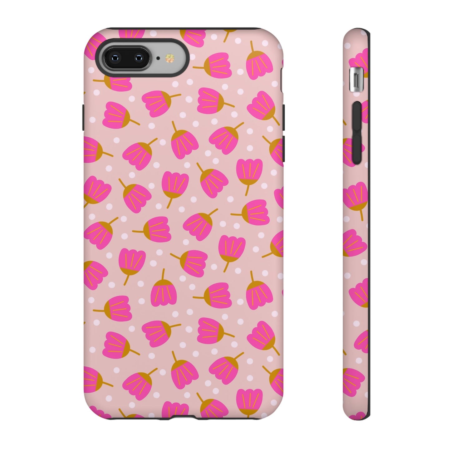 Phone Case: Bright Pink Flowers