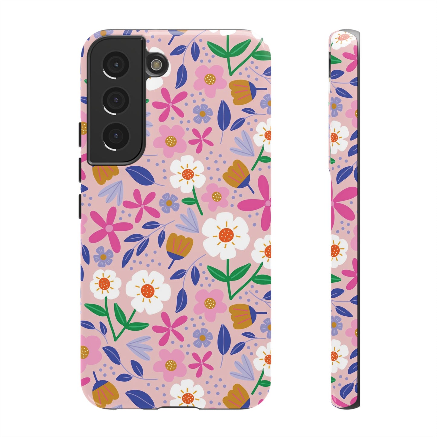 Phone Case: Blooms on Pink