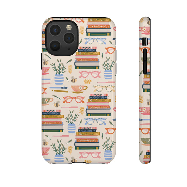 Phone Case: Bookish on Cream