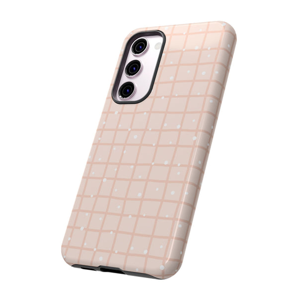 Phone Case: Grid with White Dots