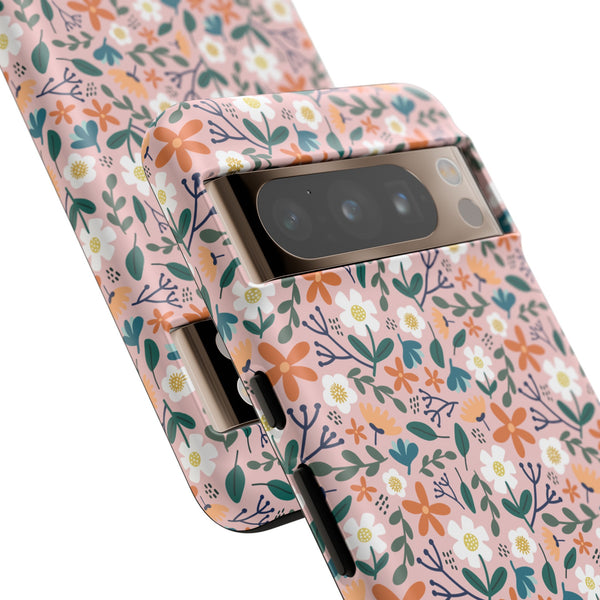 Phone Case: Florals on Pink