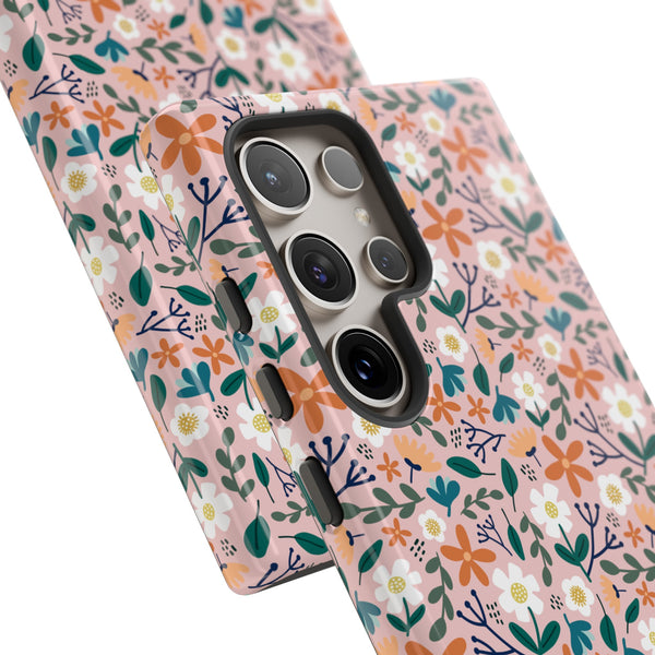 Phone Case: Florals on Pink