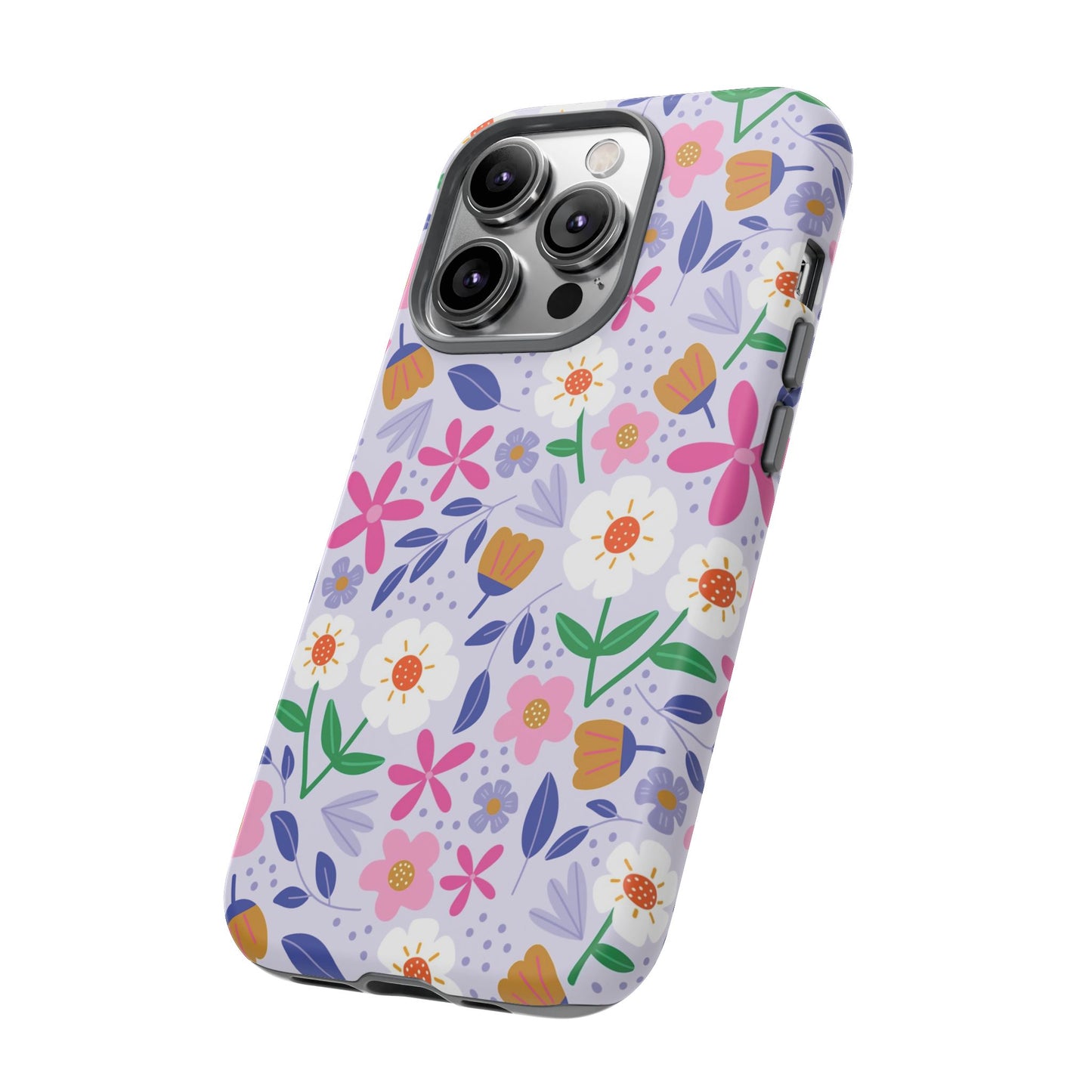 Phone Case: Blooms on Lilac