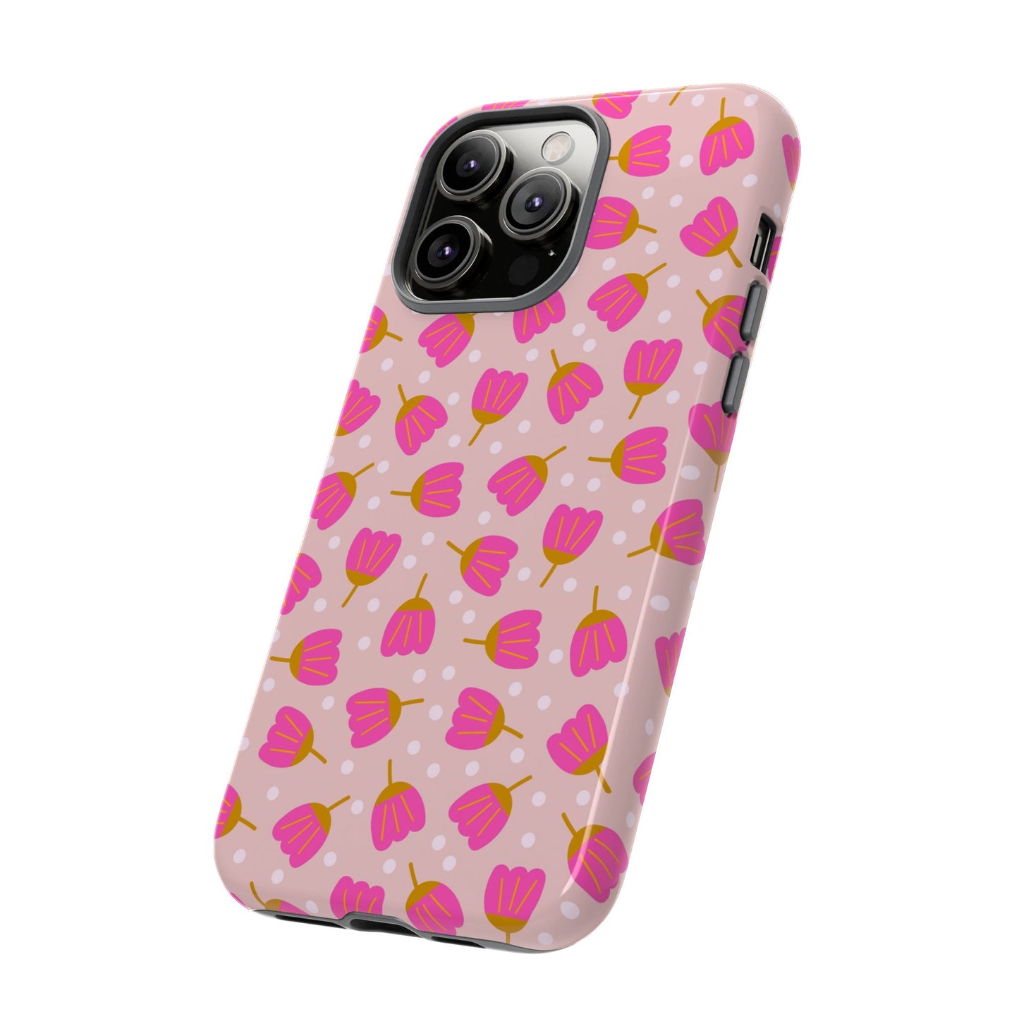 Phone Case: Bright Pink Flowers