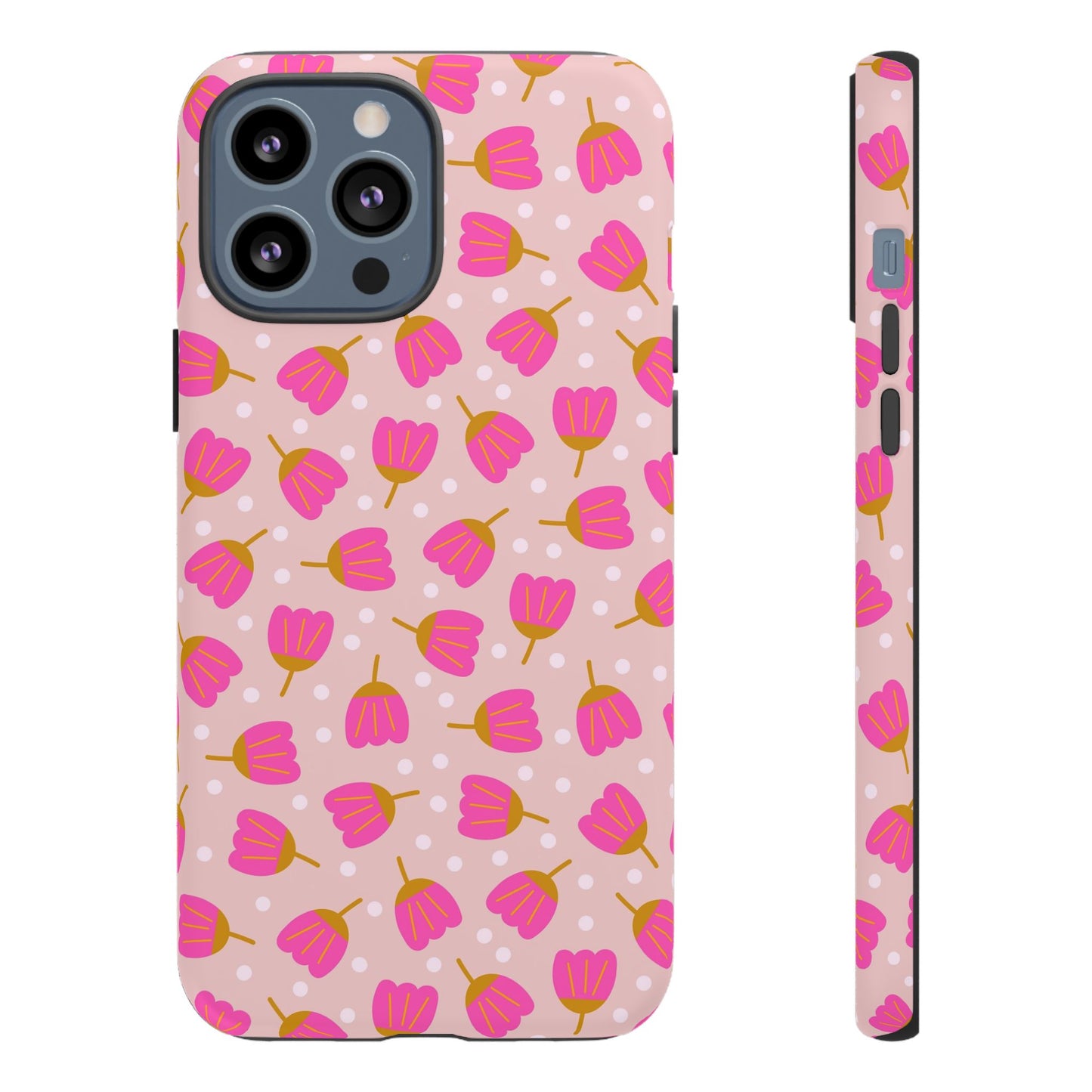 Phone Case: Bright Pink Flowers