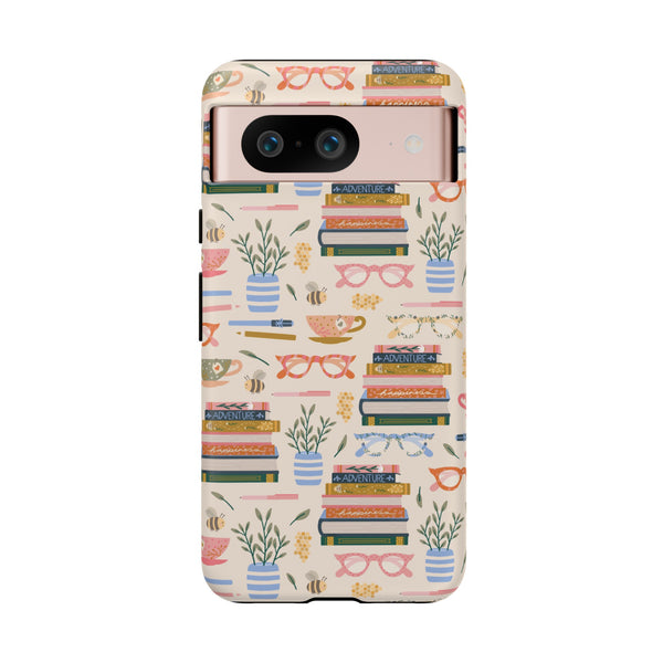 Phone Case: Bookish on Cream