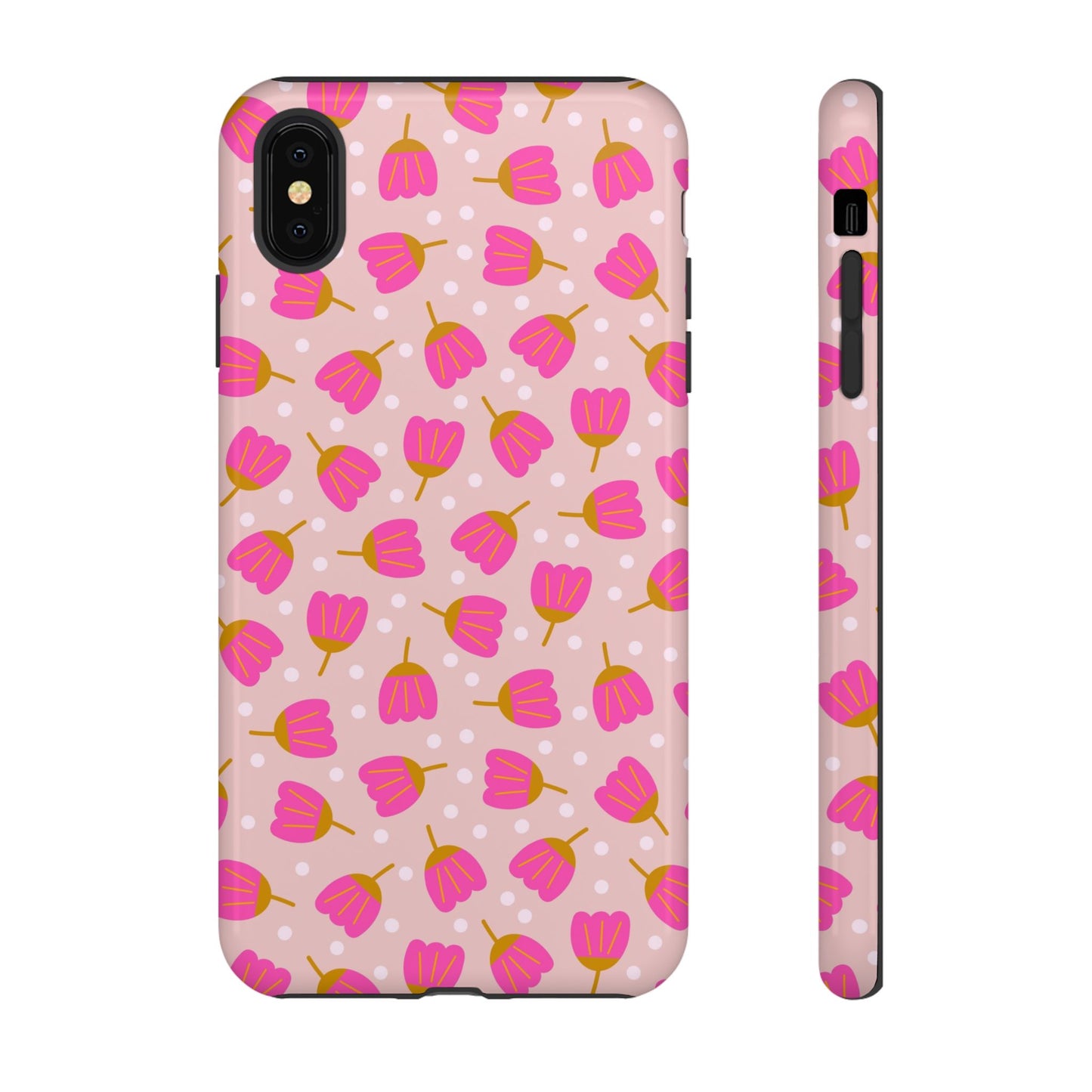 Phone Case: Bright Pink Flowers