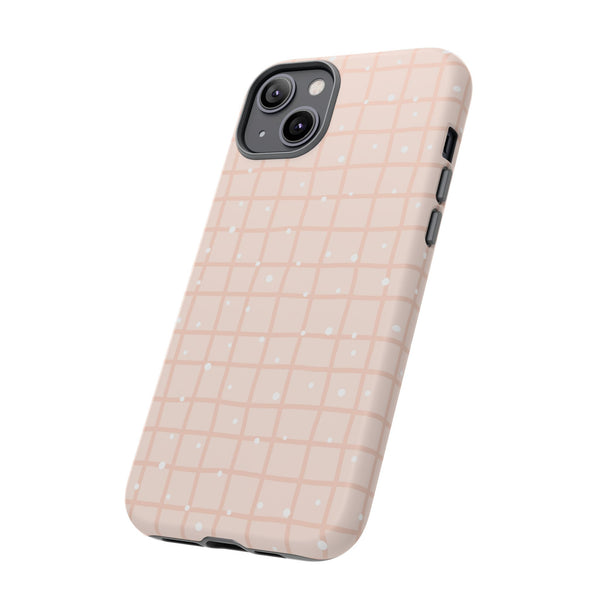 Phone Case: Grid with White Dots